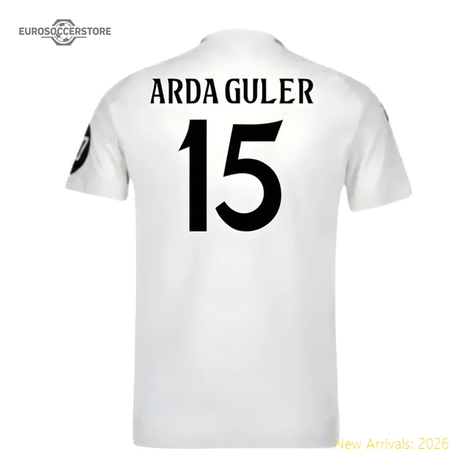 Premium 2024-2025 Real Madrid Authentic Home Jersey (arda Guler 15)