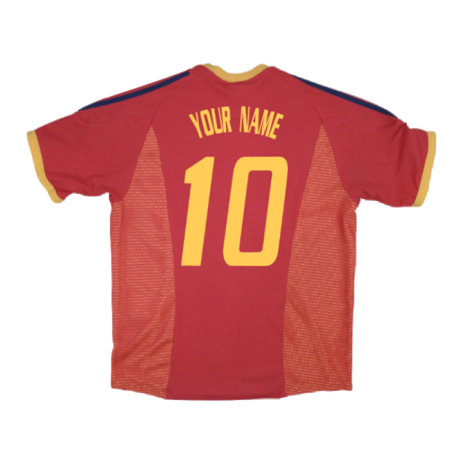 Spain 2002 Home Jersey Shirt Football Fan Apparel