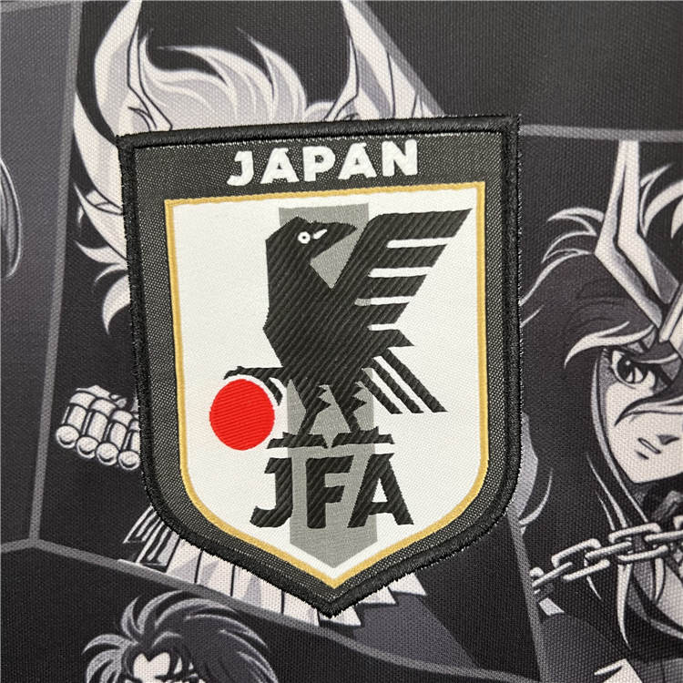 Quick Dry 2023 Japan X Saint Seiya Black Soccer Jersey Football Shirt