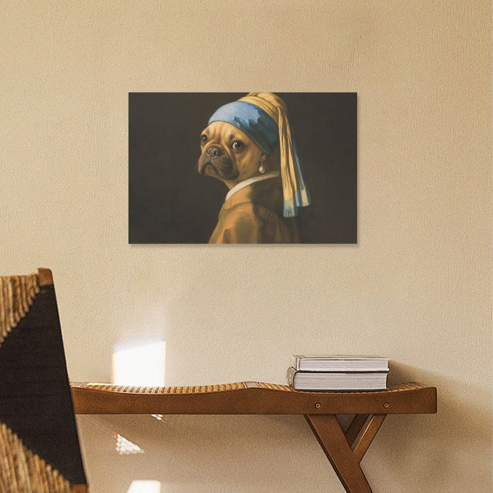 Lola - Trendy Adorable Frenchie Canvas Wall Art Everyday Use