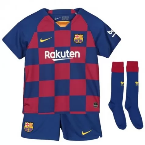 Official Barca Kids Barcelona 201920 Home Soccer Kit ShirtShorts