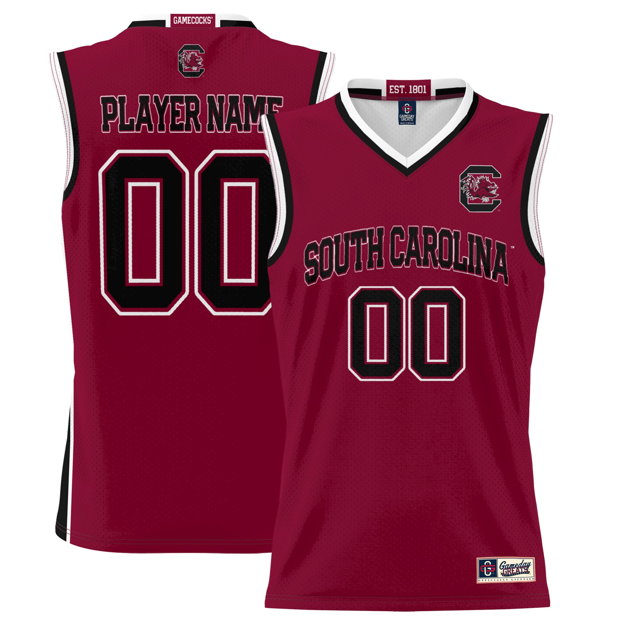 [NJP] South Carolina Gamecocks GameDay Greats Youth NIL Pick-A-Player Lightweight Men's Basketball Jersey - Garnet