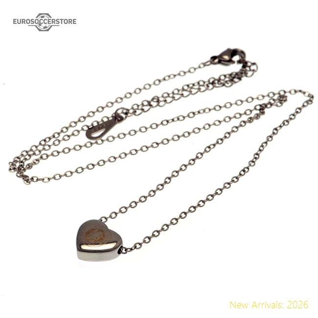 Chelsea Fc Stainless Steel Heart Necklace English Football Collection