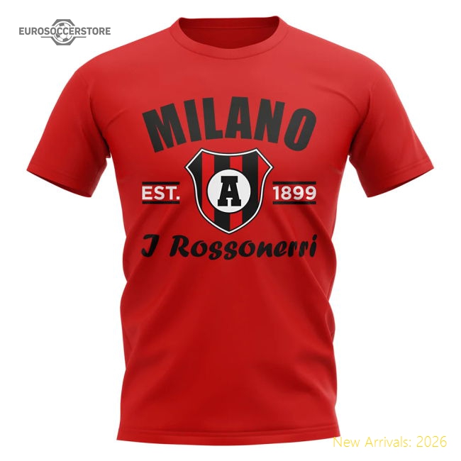Ac Milan Established Football T-Shirt (Red) Match Replica