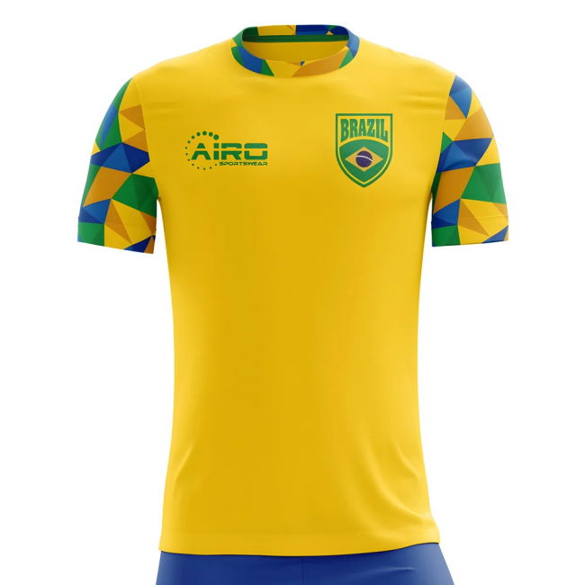 Authentic Replica Brazil Home Replica Jersey for Baby