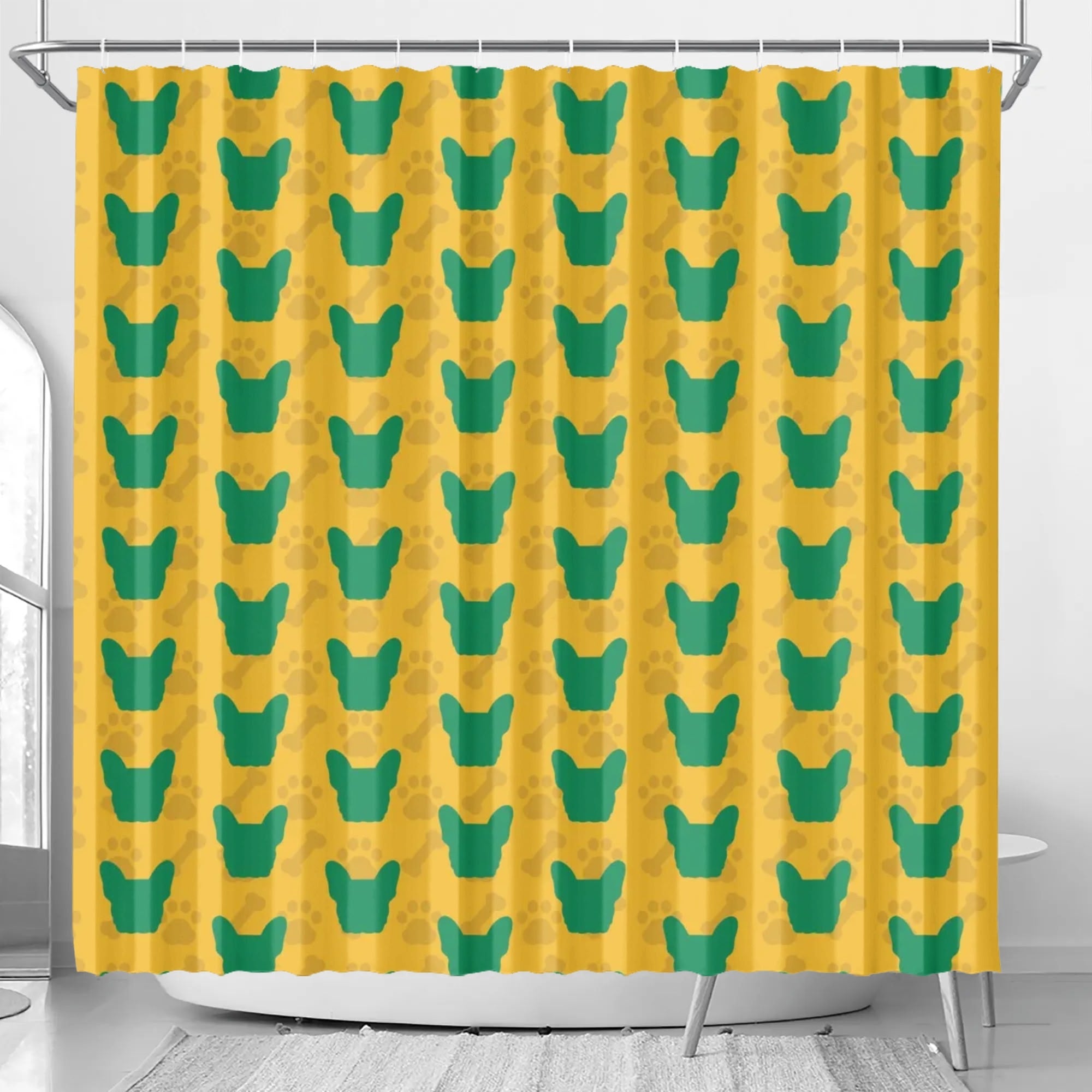 French Bulldog Honey Shower Curtain For Frenchie Lovers Durable Dog Item