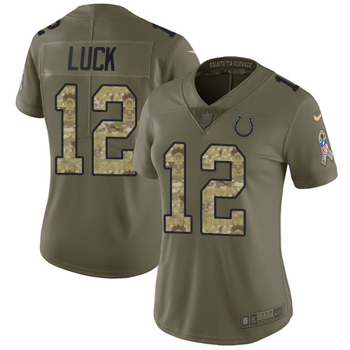 NFL I C Colts #12 Andrew Luck Limited Team Color Jersey - Fan Favorite