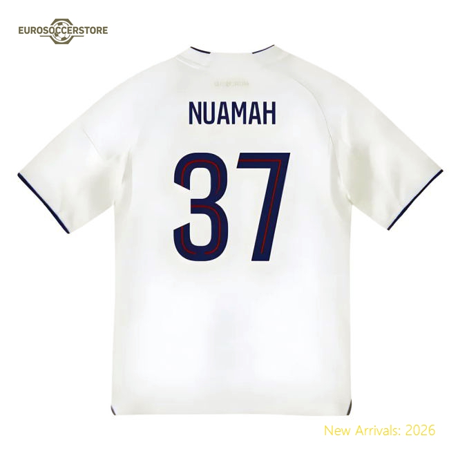 2025-2026 Olympique Lyon Home Shirt (Kids) (Nuamah 37)