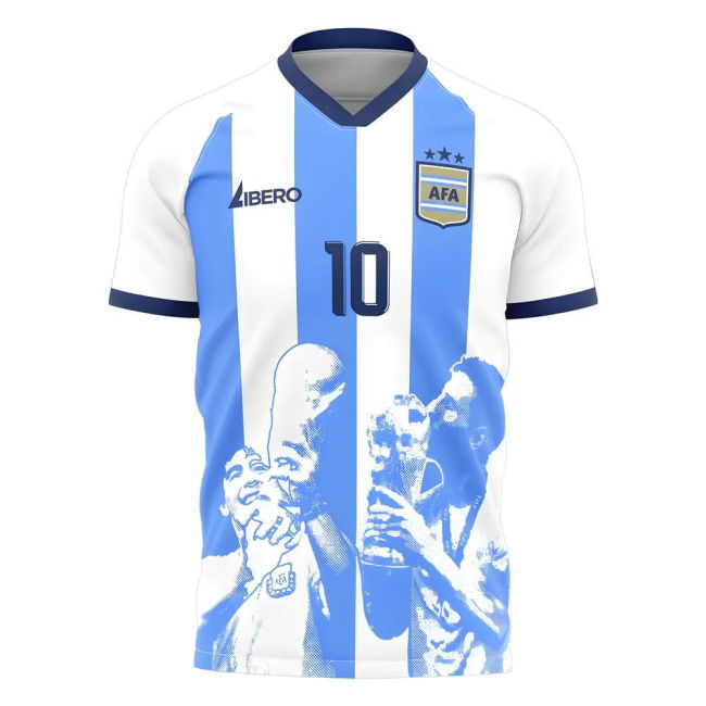 Messi x Maradona Argentina World Cup Tribute Shirt