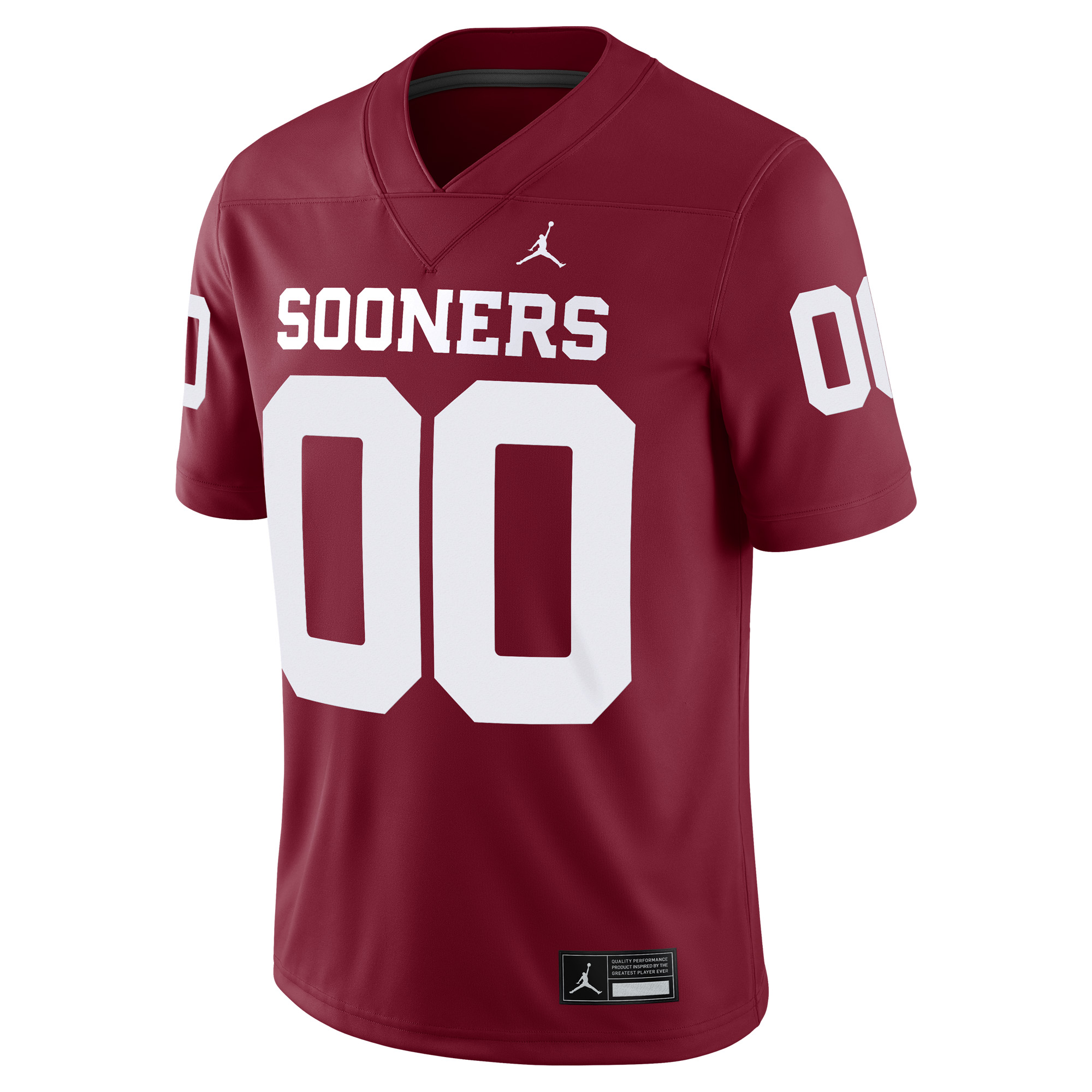 [DDG] Oklahoma Sooners Custom Football Game Jersey - Crimson