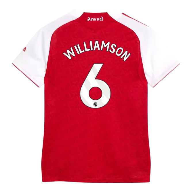 Arsenal 2025-20 Home Football Shirt Williamson (6) L M Women S