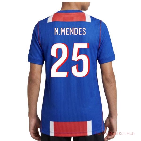 Soccer Club PSG 2026-2027 Home Shirt (Mens) (N.Mendes 25)