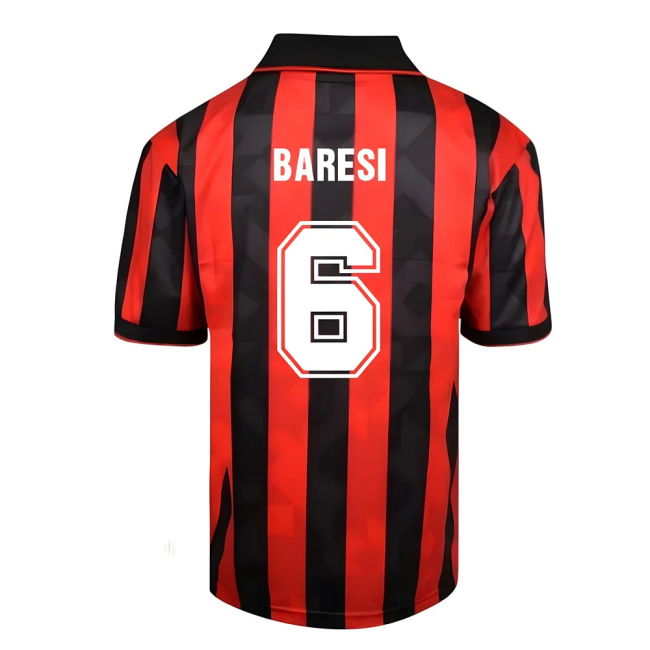 Top Tier Acm Retro Football Shirt Baresi #6 Fresh Look Passionate ...