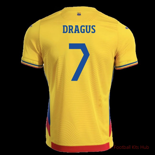 [LK] 2025/26 Romania Home Shirt (Dragus 7)