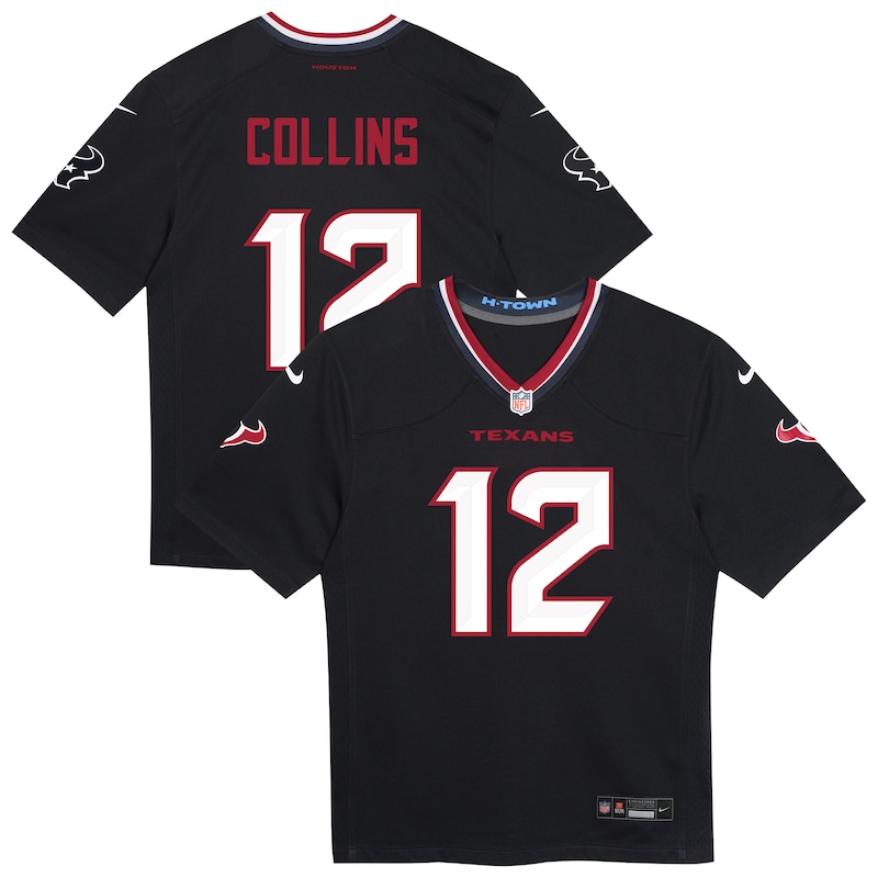 None Nico Collins Houston Texans Great Value Authentic Jersey