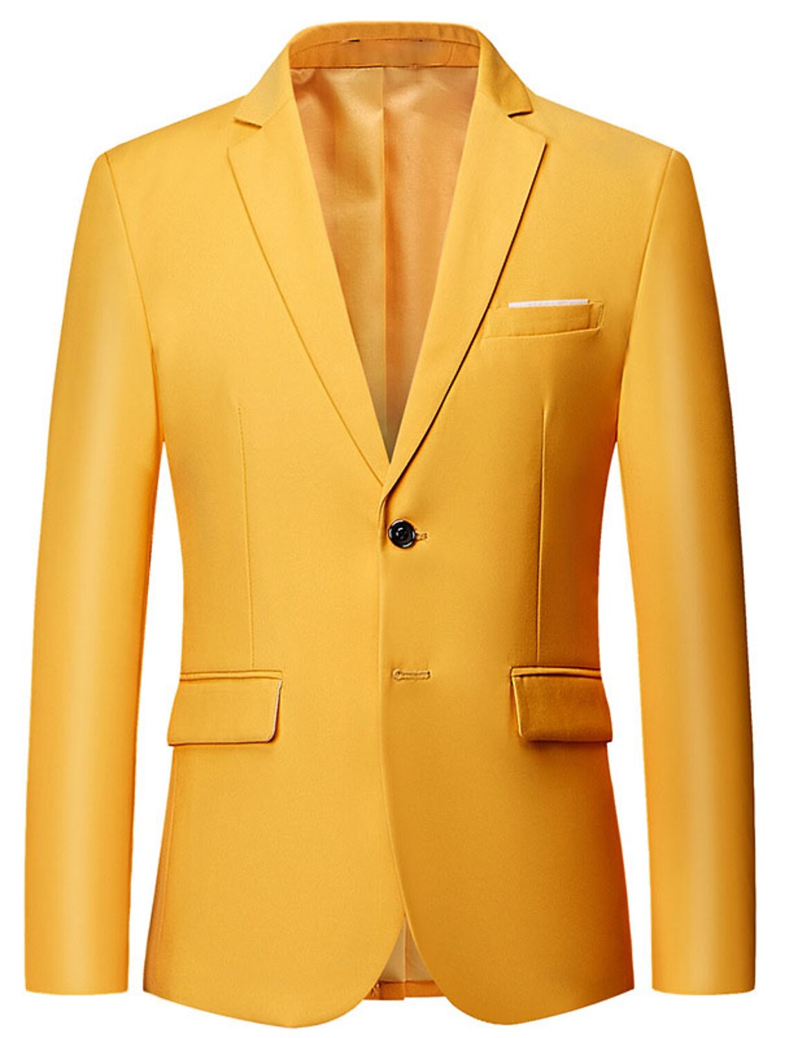 Men's Jacket Blazer Wedding Business Outdoor Pocket Spring Fall Plain