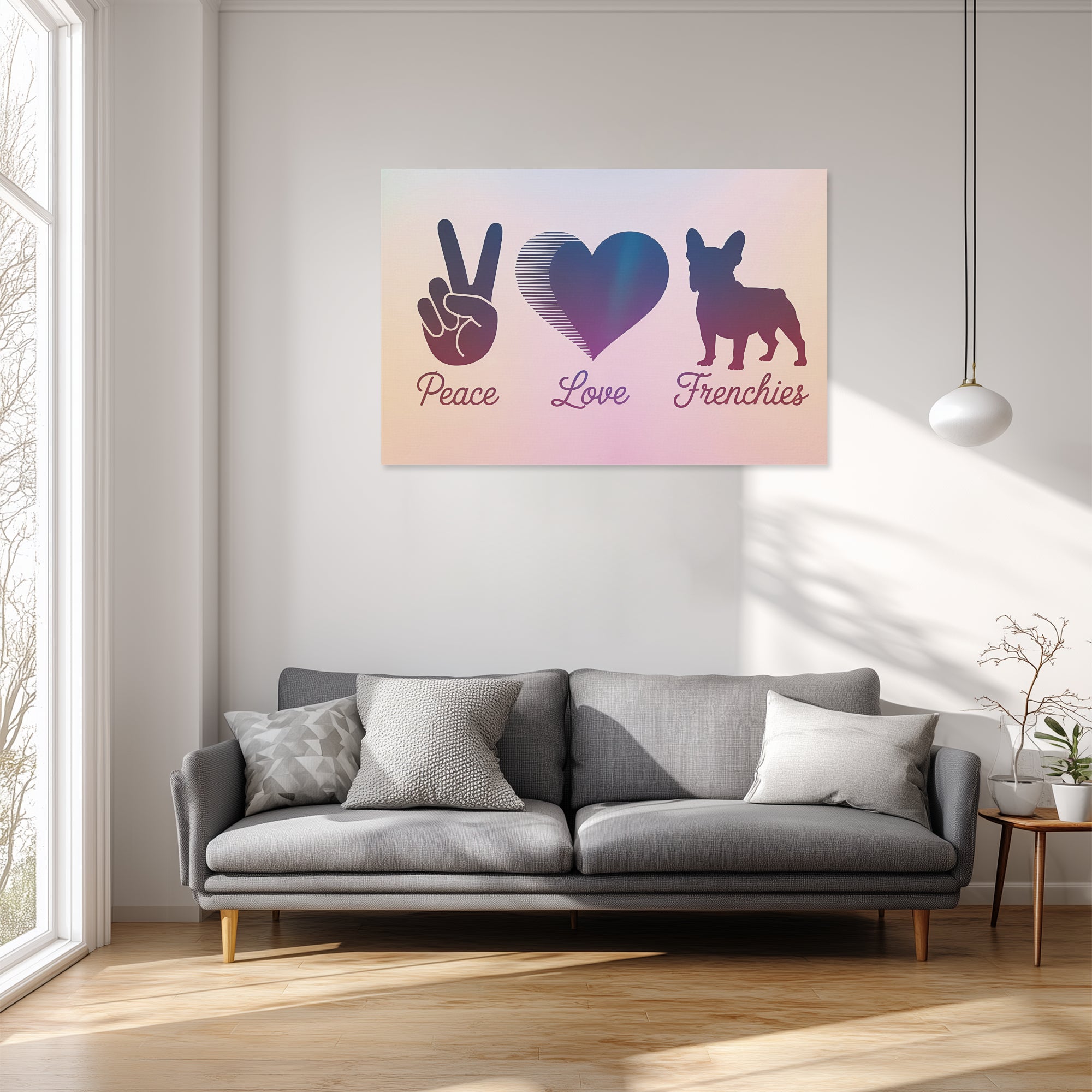 Myrtle - Adorable Frenchie canvas Wall Art