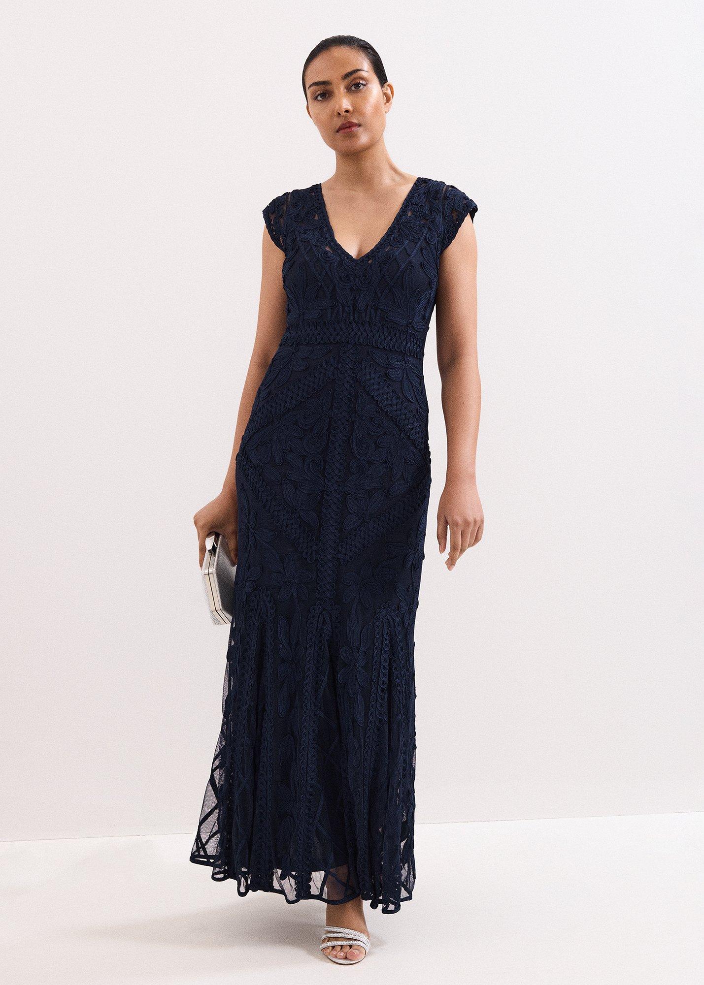 Petite Khiana Tapework Maxi Dress