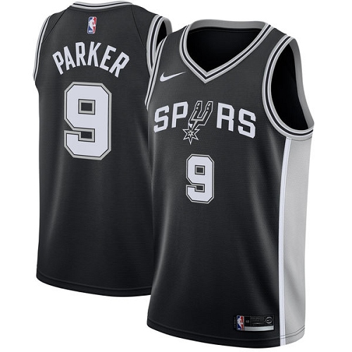 Black Nike Antonio Spurs #9 Clippers Jersey - Performance Fabric