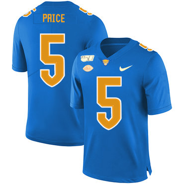 Men's None Blue 2024 replica Ejuan Price #5 match worn Jersey
