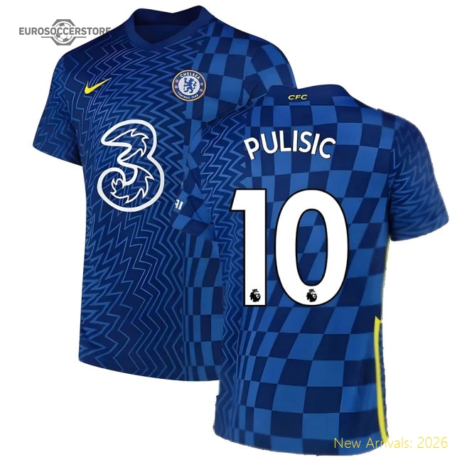 Chelsea Pulisic Durable Kids Jersey Aeroready Breathable