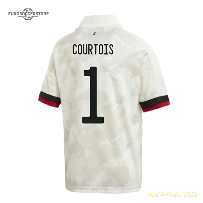 2020-2021 Football Team Kids Soft Courtois Jersey Performance Fabric