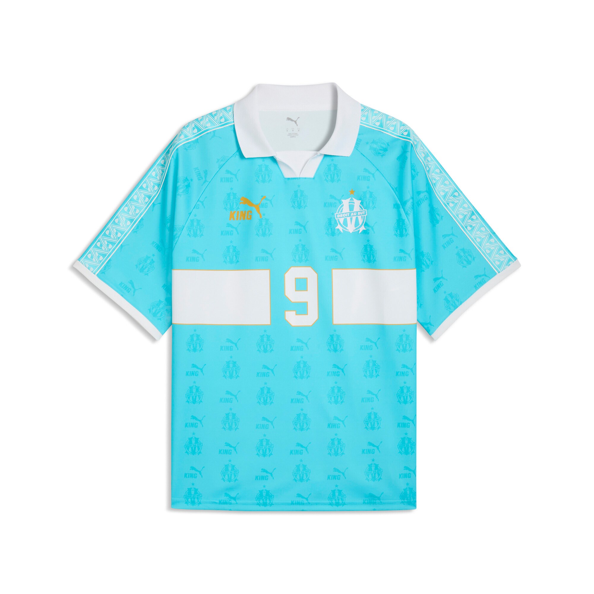 [JED] Olympique Marseille KING Retro Fashion Jersey - Turquoise