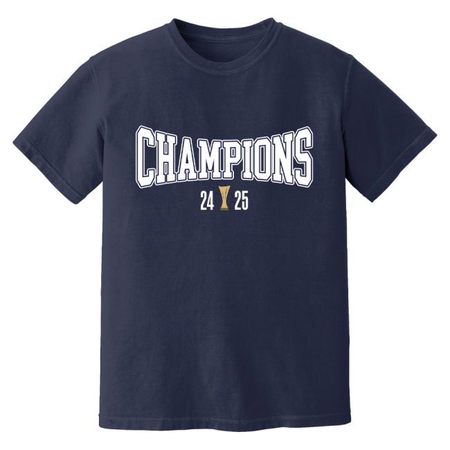 Spurs Authorized Tottenham Europa League Champions T-shirt (Navy)