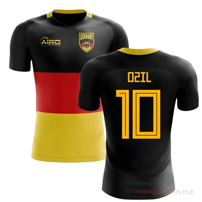 [LK] 2025/26 Germany Flag Football Shirt (Ozil 10) - Kids