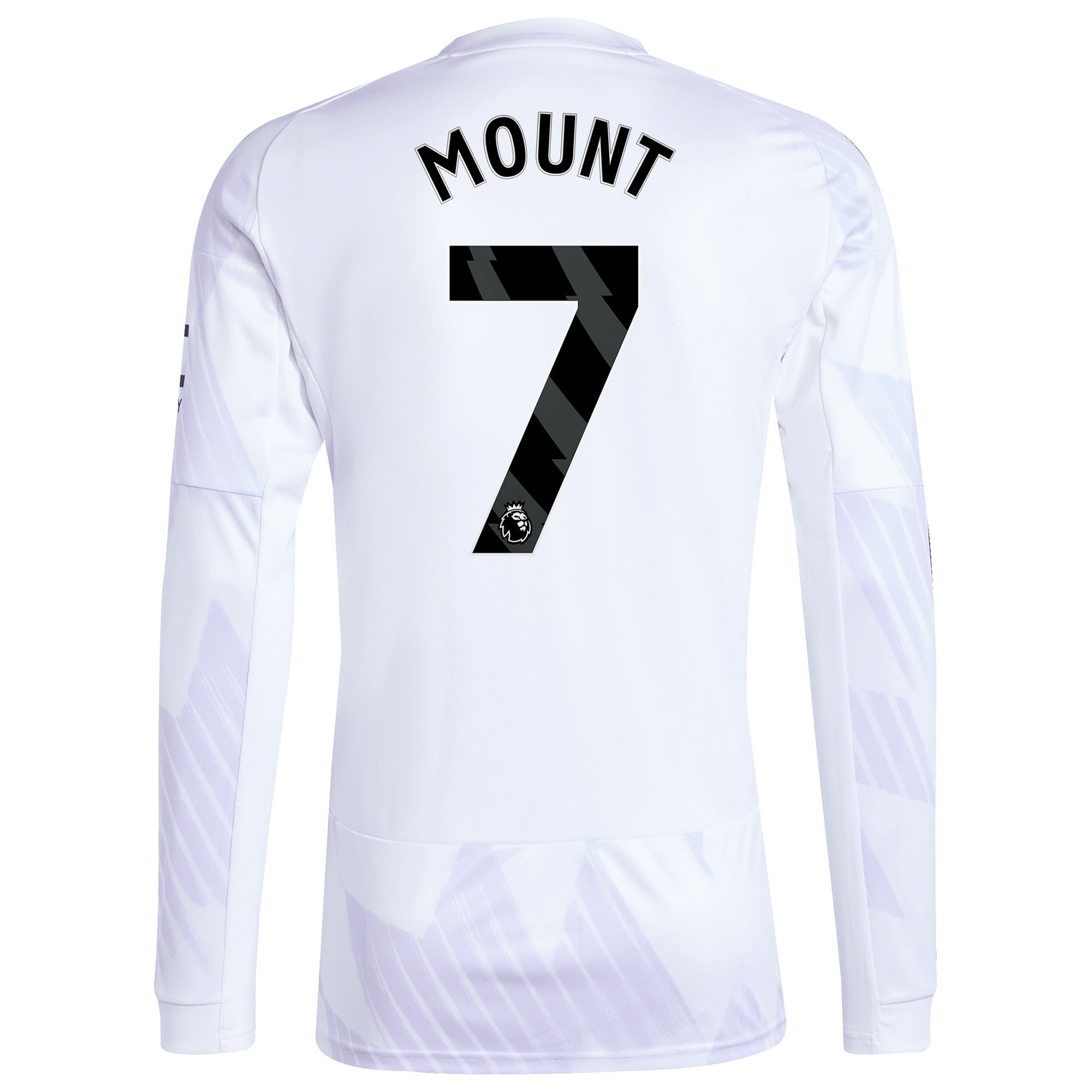 [SJH] Mason Mount Manchester United 2025/26 Away Replica Long Sleeve Player Jersey - White