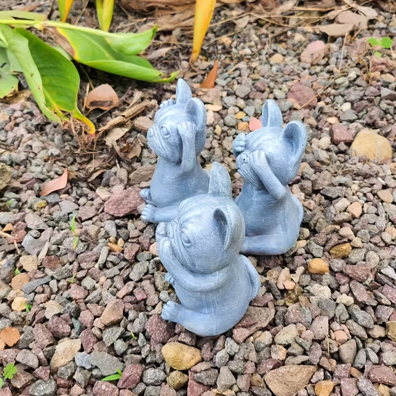 French Bulldog Bonchien Charming Frenchie Resin Statue Comfy Pet Product