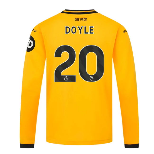 2024-2025 Wolves Long Sleeve Home Shirt (Kids) (Doyle 20)