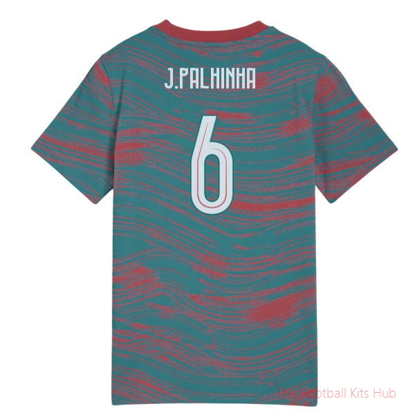[LK] 2026/27 Portugal FtblCulture Tee AOP (Red-Green) - Kids (J.Palhinha 6)