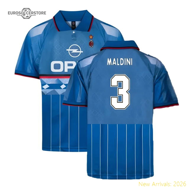 Fan-Favorite 1996 Ac Milan Fourth Retro Football Shirt (Maldini 3)