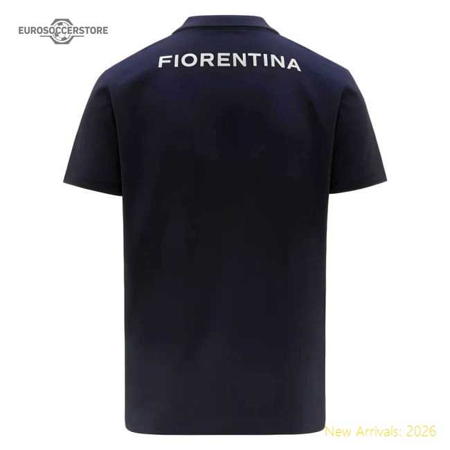 Elite 2025-2026 Fiorentina Fc Presentation Casual Polo (navy)
