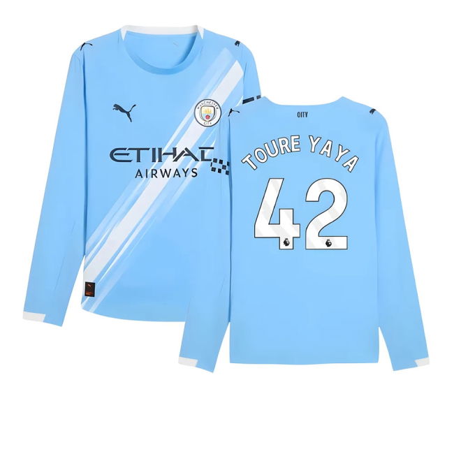Exclusive 2025-2026 Home Breathable Toure Yaya 42 - Adults Legend#135
