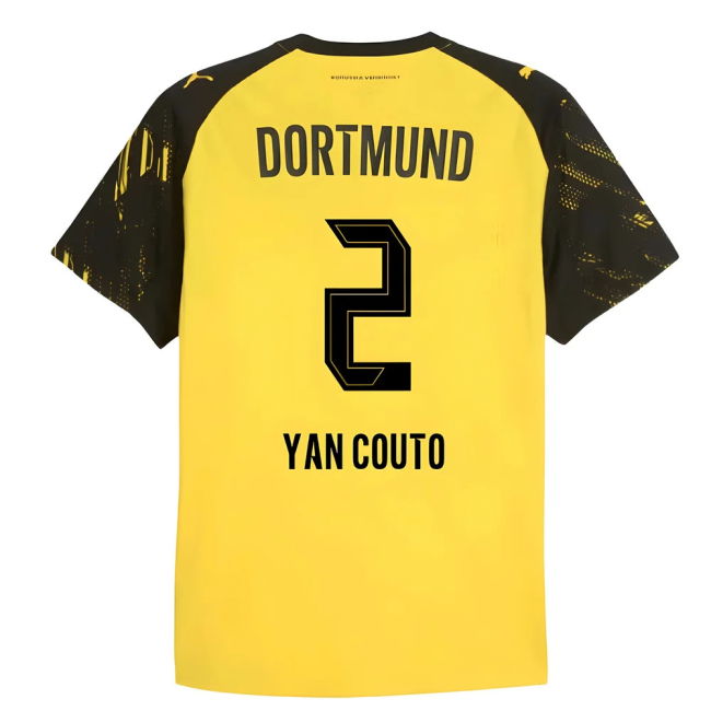 2025-2026 Borussia Dortmund Home Great Deal Shirt (Yan Couto 2)