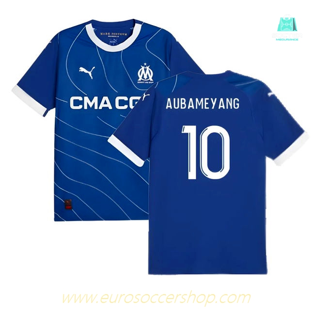 2023-2024 Marseille Away Shirt (Aubameyang 10)