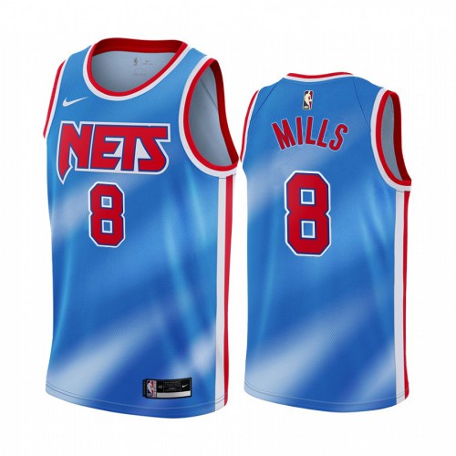 Blue Nike Brooklyn Nets #8 Nets Jersey - High-Quality Polyester