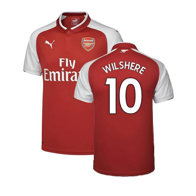 Arsenal 17/18 Home Football Shirt Adult Size XS ((Excellent) XS) (Wilshere 10)