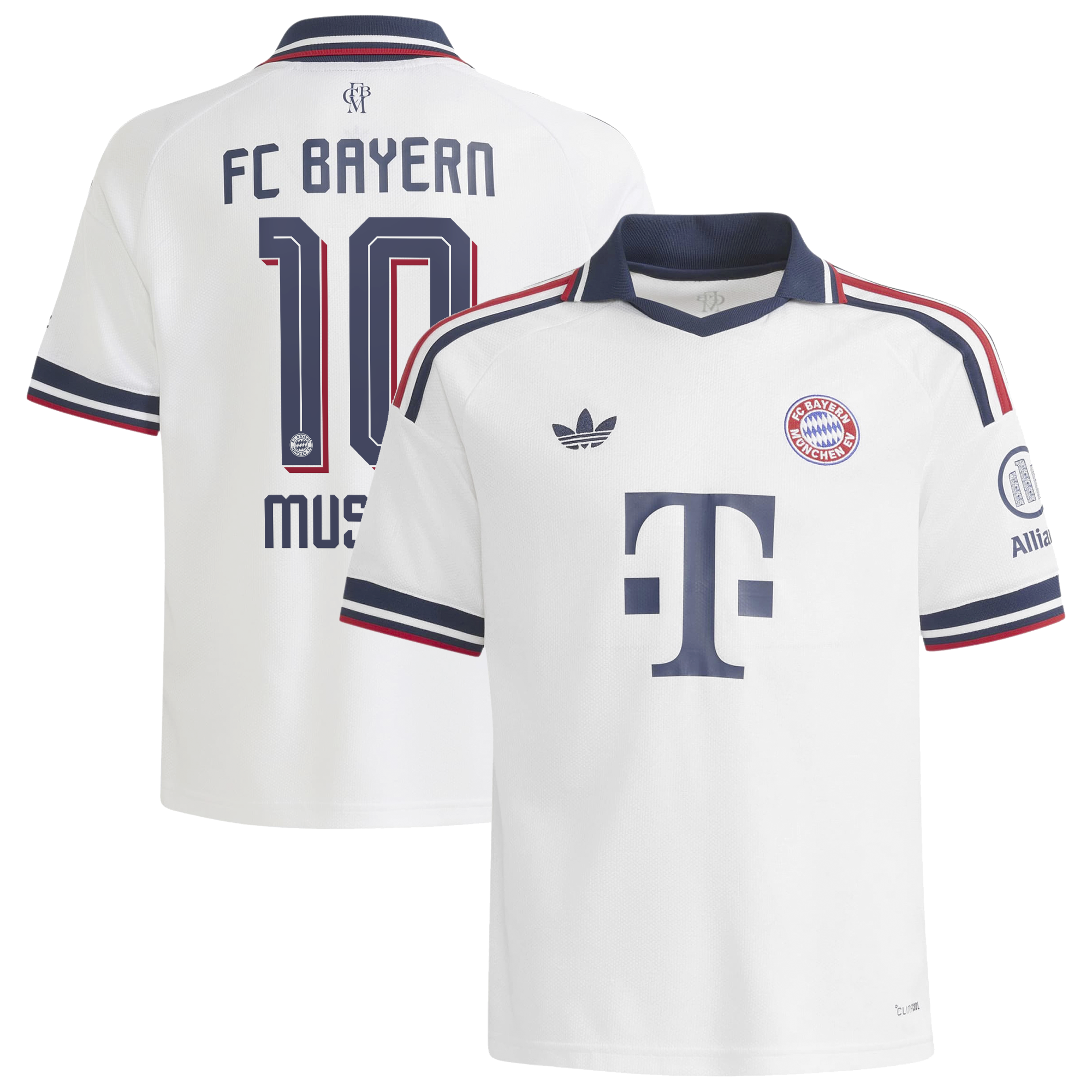 [SJH] Jamal Musiala #42 Bayern Munich Youth 2026/27 Away Replica Jersey - White