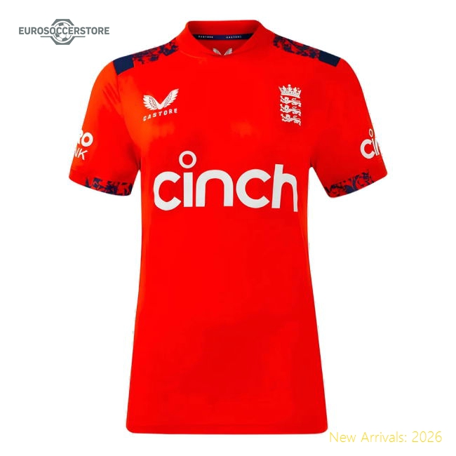 2024 England Cricket T20 Replica S/S T-Shirt (Womens)