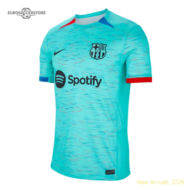 Barcelona La Liga F De Jong Third Top-tier Jersey Advanced Textile
