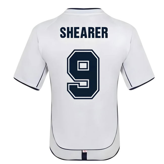 SHEARER 9 Genuine Copy England Home Supporter Shirt for Adults