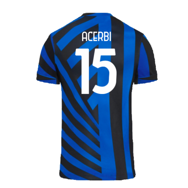 Acm Inter Milan Home Shirt Acerbi #15 Top Tier Die-hard Fresh Look...