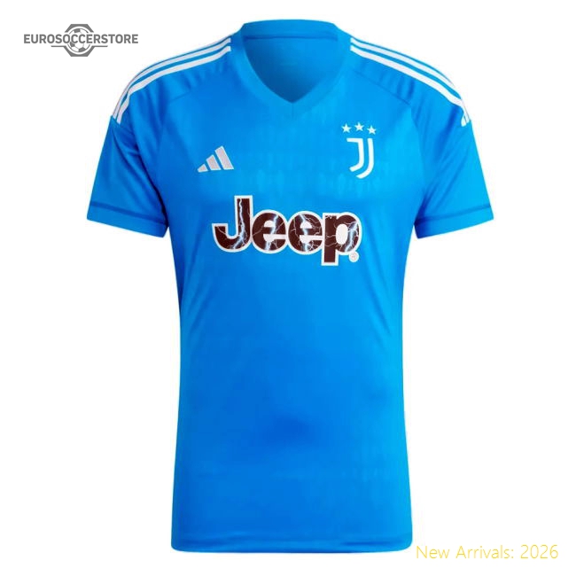 2023-2024 Juventus Home Jersey Goalkeeper Football Jersey (Blue)