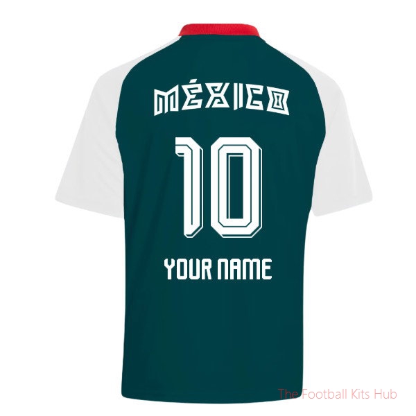 2026-2027 Mexico Away Pre-Match Shirt (White) - Kids (Your Name)