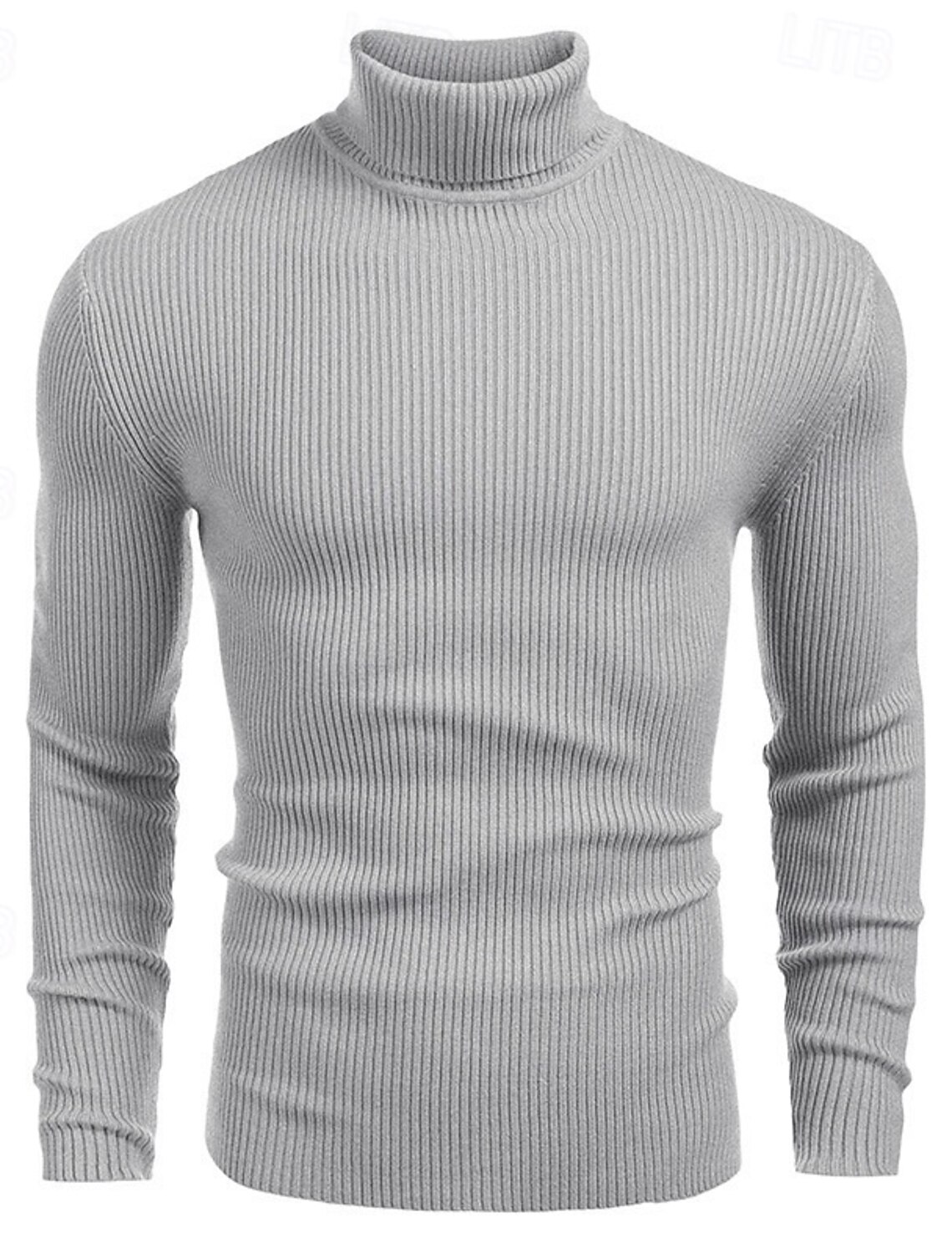 Men's Sweater Pullover Jumper Ribbed Knit Regular Tops Knitted Slim