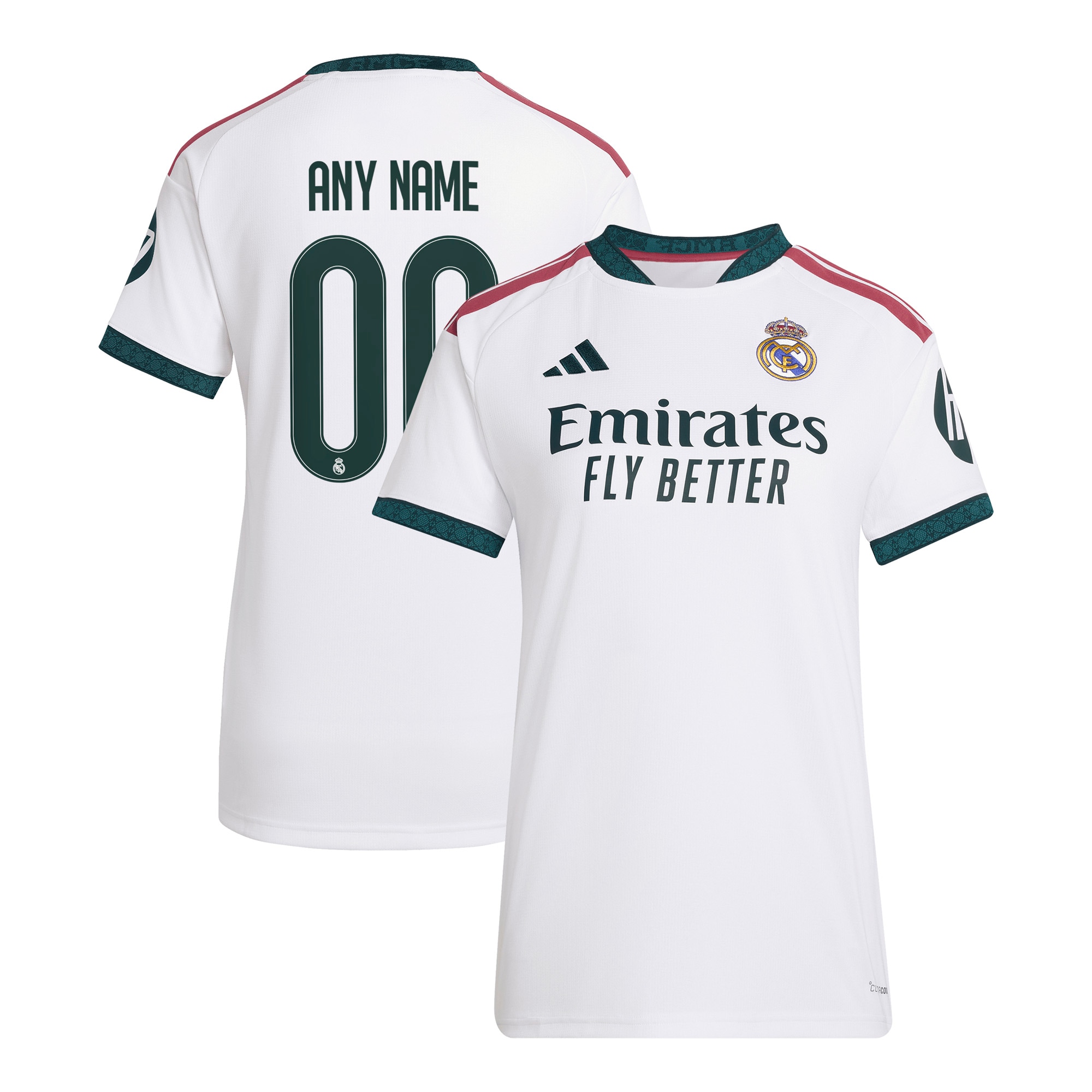 [LK] Youth Real Madrid Women's 2026/27 Home Replica Custom Jersey - White