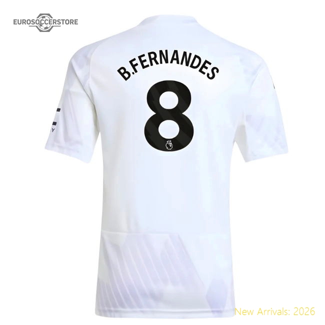 Premium 2025-2026 Man Utd Away Shirt (kids) (b.fernandes 8) - Premium